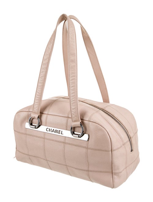 Chanel Square Quilt LAX Bowler Bag