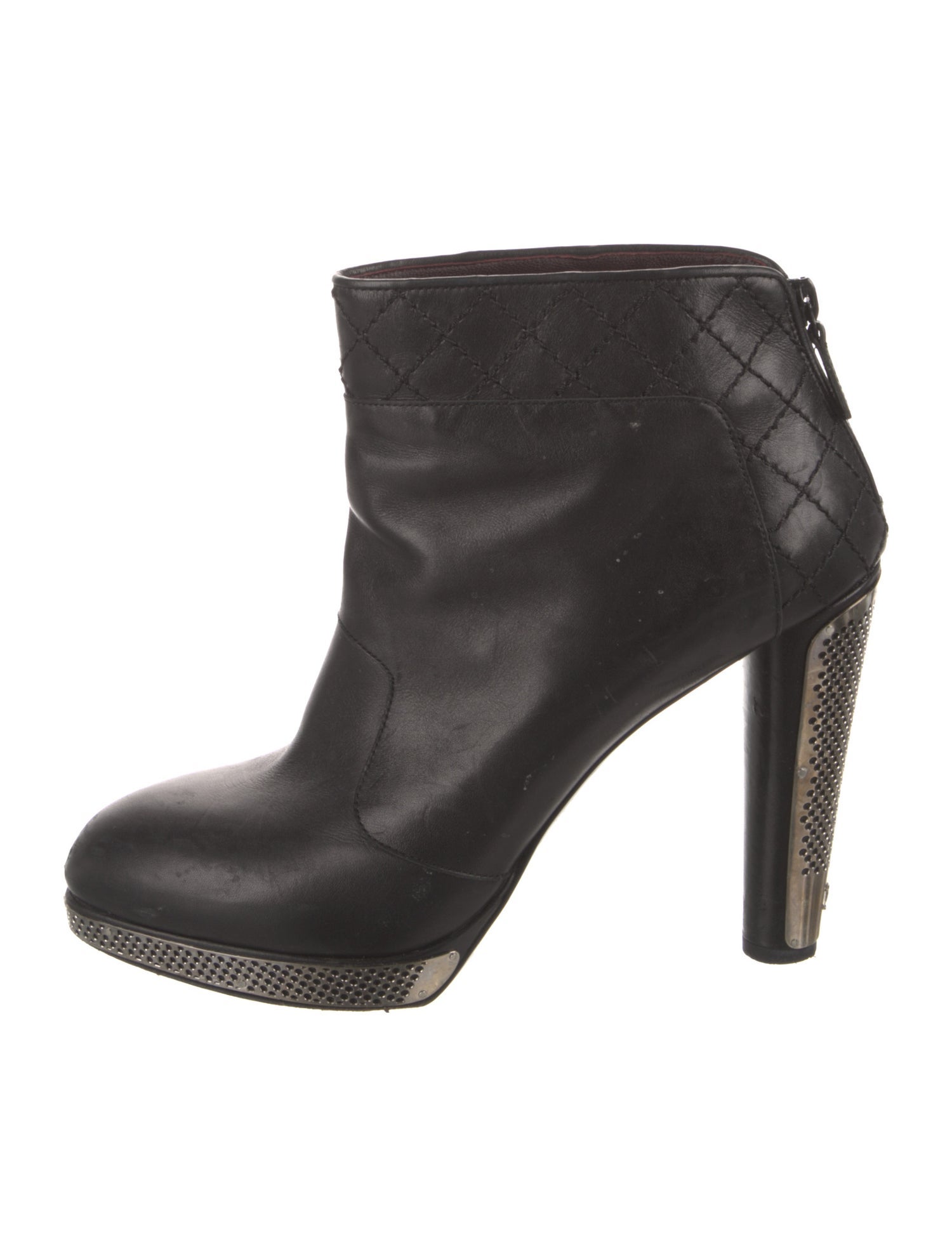 Chanel 2008 Interlocking CC Logo Boots