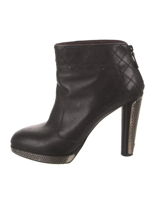 Chanel 2008 Interlocking CC Logo Boots