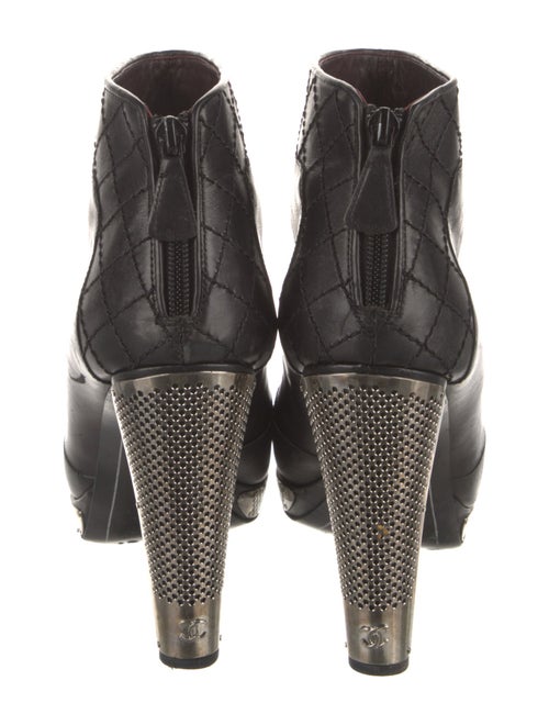Chanel 2008 Interlocking CC Logo Boots