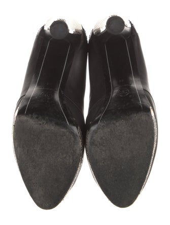 Chanel 2008 Interlocking CC Logo Boots