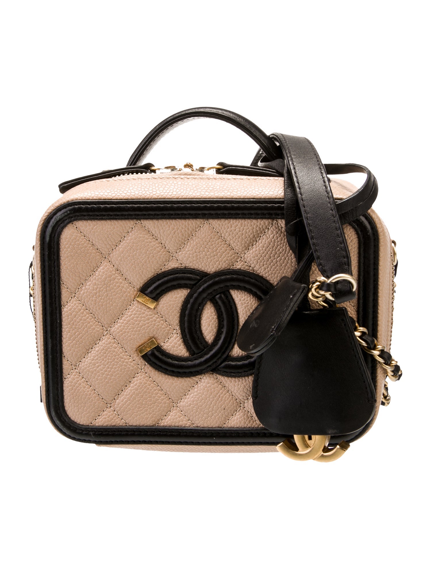 Chanel Small Filigree Vanity Case