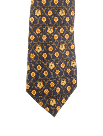 Chanel CC Silk Pattern Tie