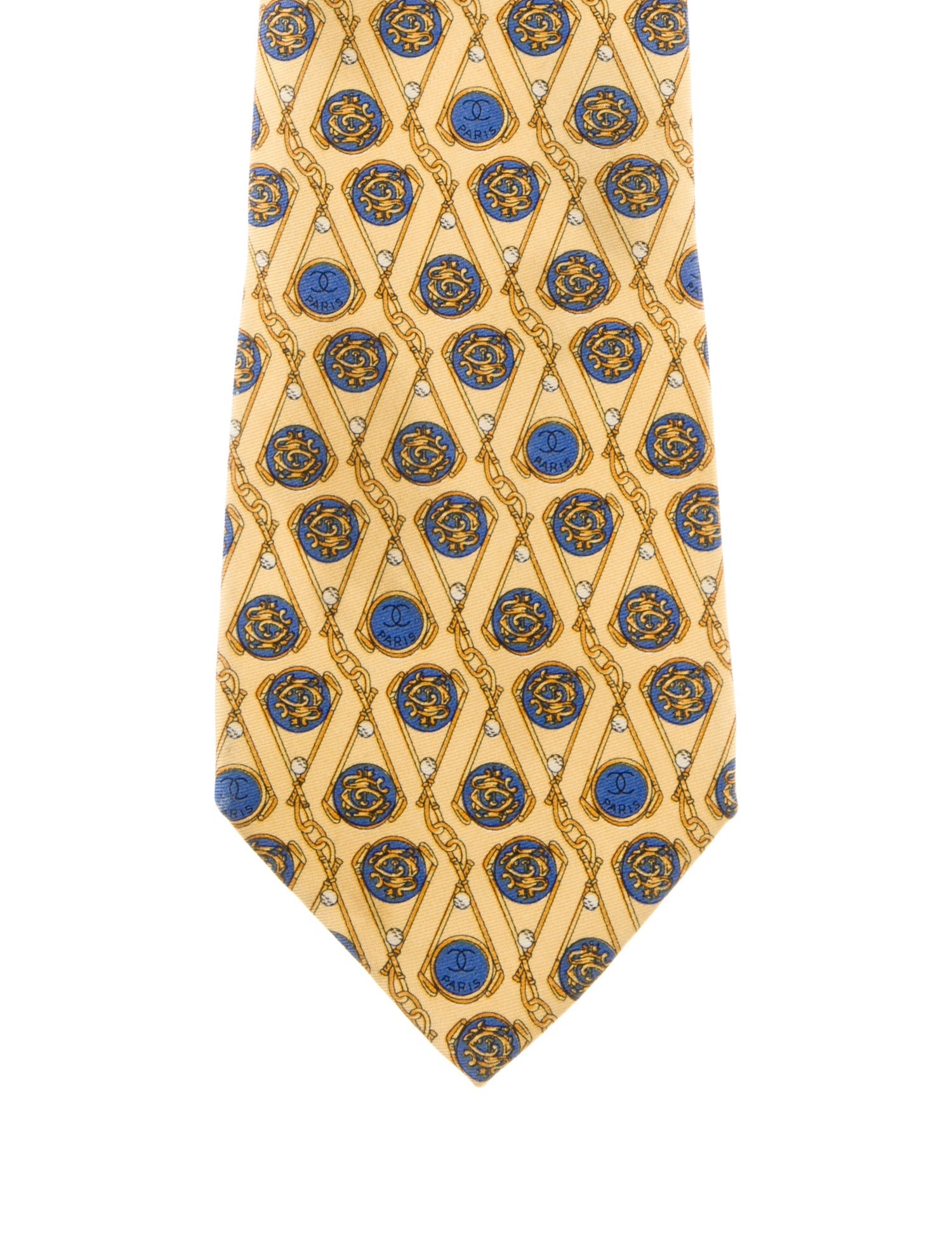 Chanel Silk Pattern Tie