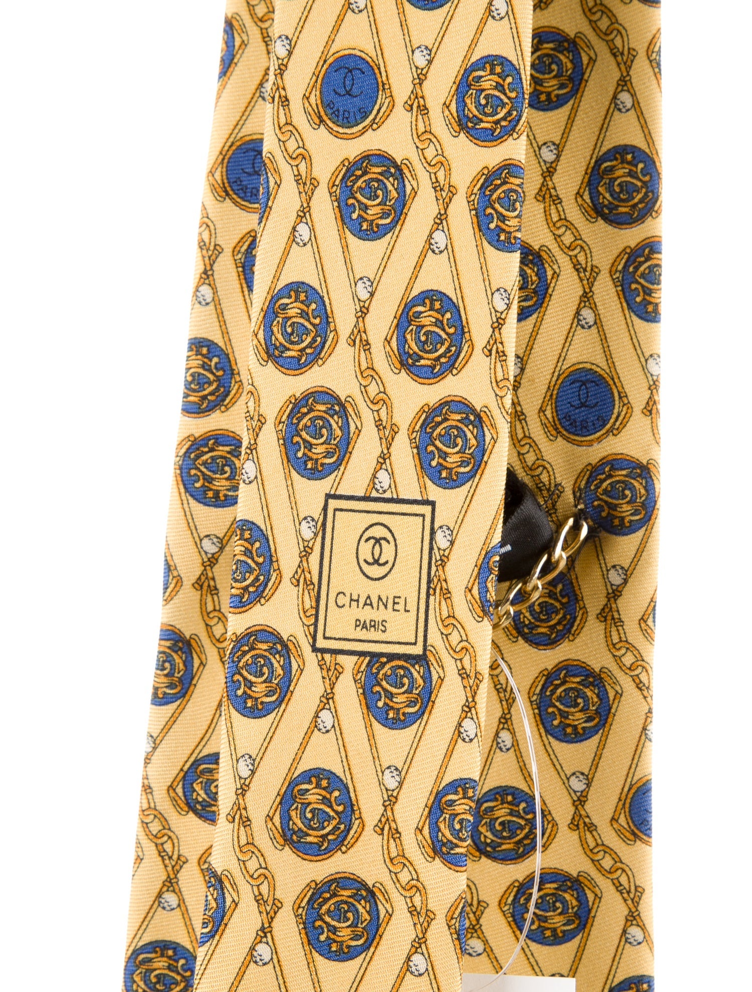 Chanel Silk Pattern Tie