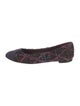 Chanel Interlocking CC Logo Tweed Ballet Flats