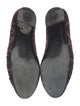 Chanel Interlocking CC Logo Tweed Ballet Flats