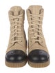 Chanel 2020 Interlocking CC Logo Combat Boots