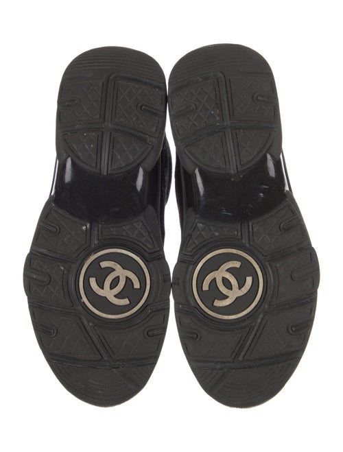 Chanel Interlocking CC Logo Suede Sneakers