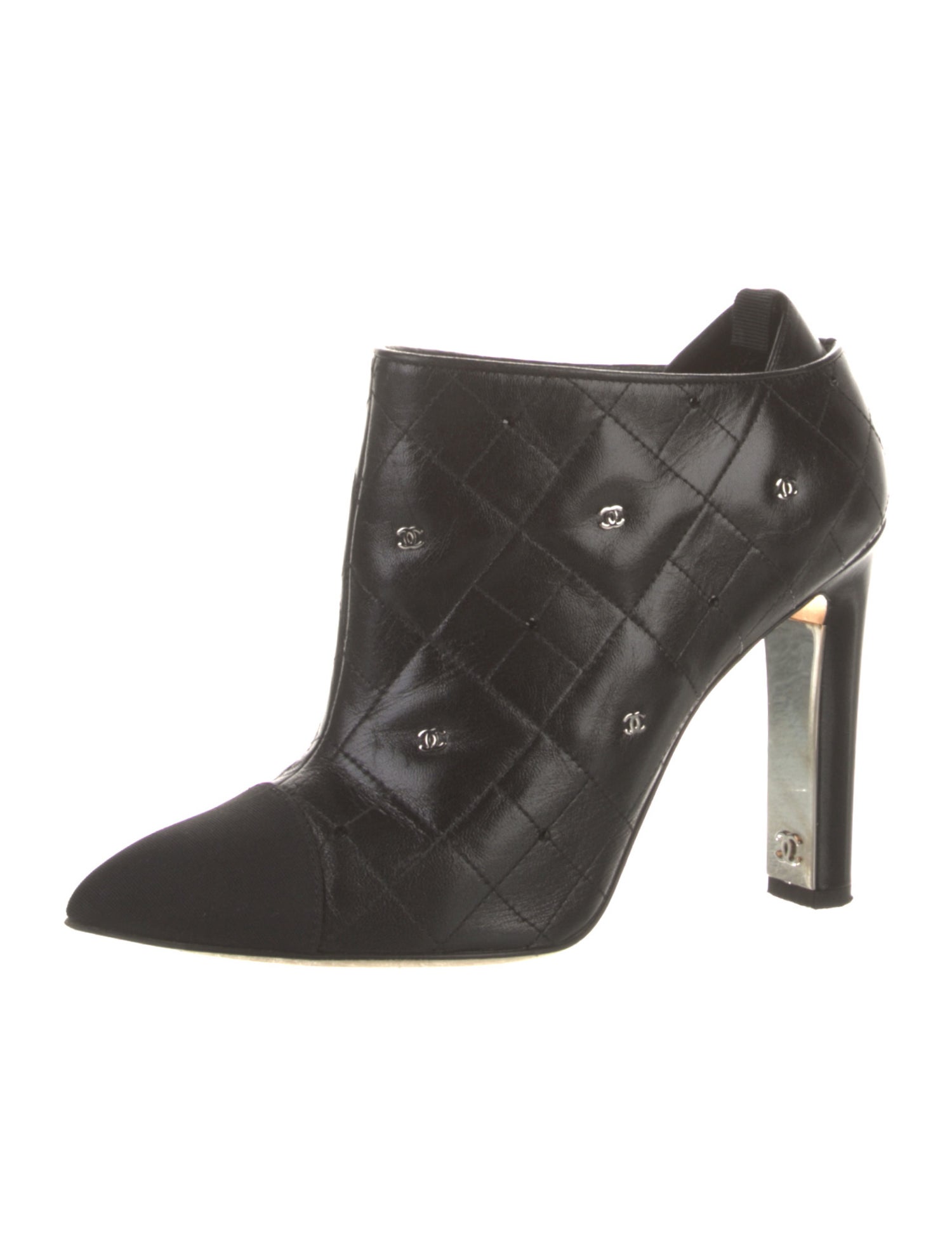 Chanel 2014 Interlocking CC Logo Boots