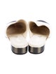 Chanel Interlocking CC Logo Leather Mules