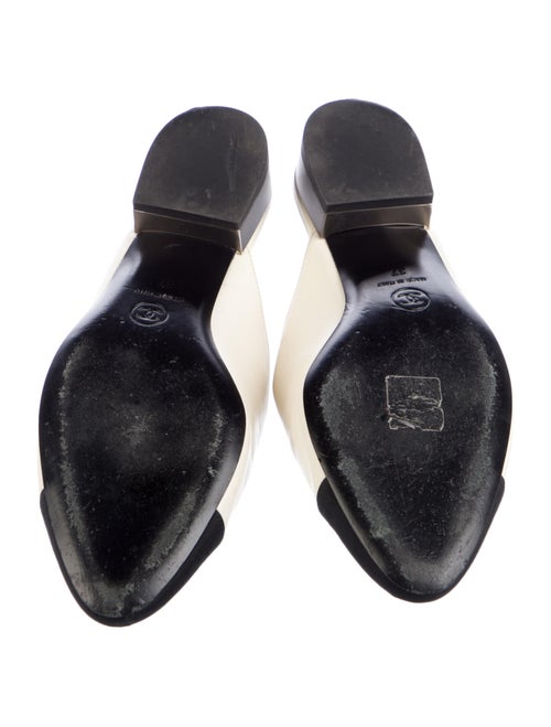 Chanel Interlocking CC Logo Leather Mules