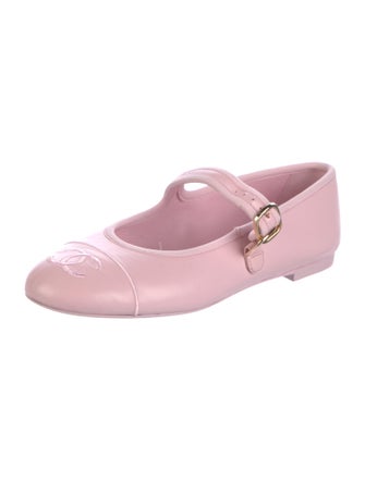 Chanel 2024 Interlocking CC Logo Mary Jane Flats