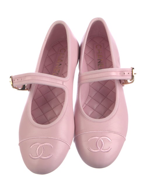Chanel 2024 Interlocking CC Logo Mary Jane Flats