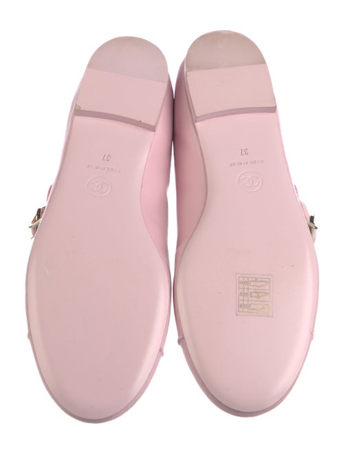 Chanel 2024 Interlocking CC Logo Mary Jane Flats