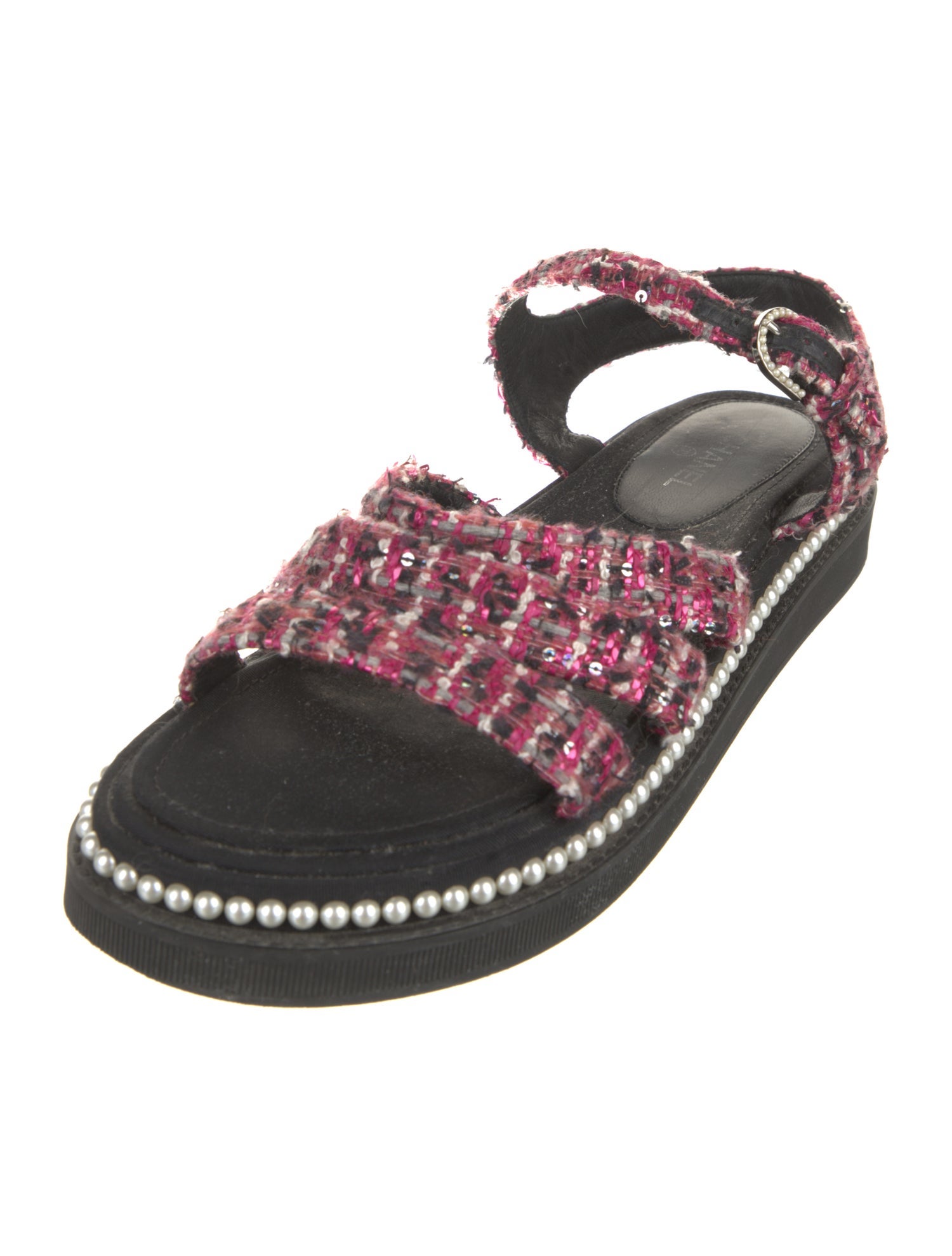 Chanel 2017 Interlocking CC Logo Sandals