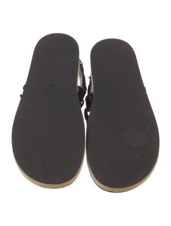 Chanel 2022 Interlocking CC Logo Slingback Sandals