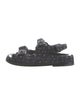 Chanel 2022 Interlocking CC Logo Slingback Sandals