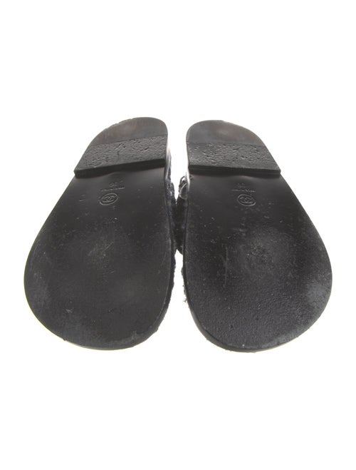 Chanel 2022 Interlocking CC Logo Slingback Sandals