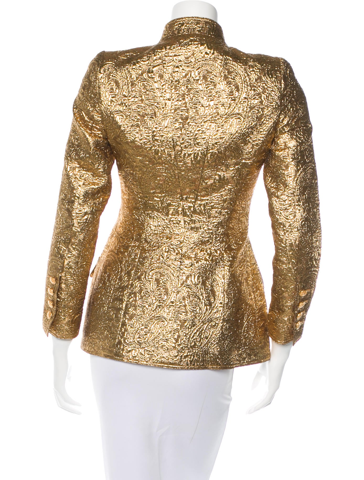 Chanel Metallic Brocade Jacket Clothing CHA126939 The RealReal
