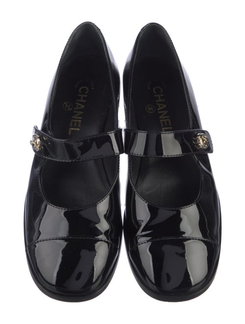Chanel 2023 Interlocking CC Logo Mary Jane Flats