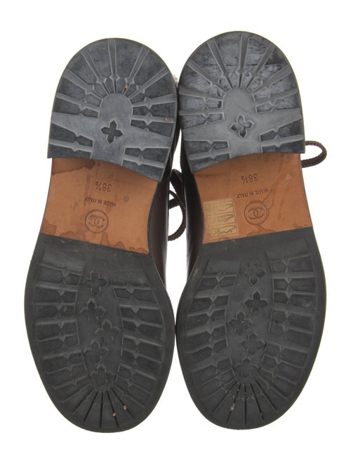 Chanel 2015 Interlocking CC Logo Combat Boots