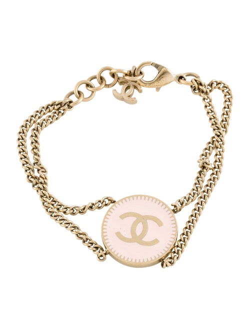 Chanel Resin CC Double Strand Bracelet