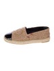 Chanel Interlocking CC Logo Tweed Espadrilles
