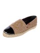 Chanel Interlocking CC Logo Tweed Espadrilles