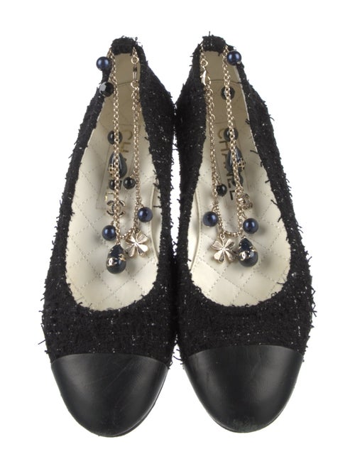 Chanel 2023 Interlocking CC Logo Ballet Flats