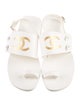 Chanel 2021 Interlocking CC Logo Slingback Sandals