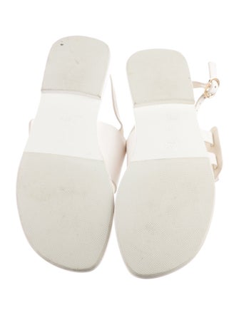 Chanel 2021 Interlocking CC Logo Slingback Sandals