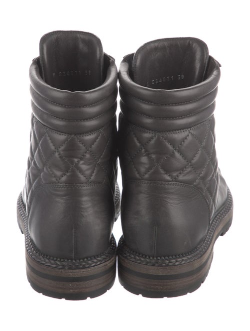 Chanel 2018 Interlocking CC Logo Combat Boots