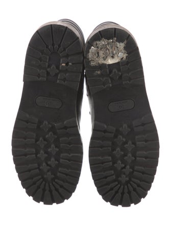 Chanel 2018 Interlocking CC Logo Combat Boots