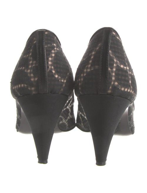 Chanel Interlocking CC Logo Mesh Pumps