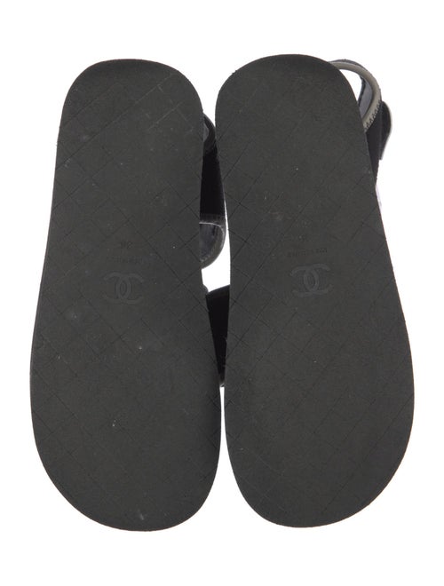 Chanel Interlocking CC Logo Neoprene Slides