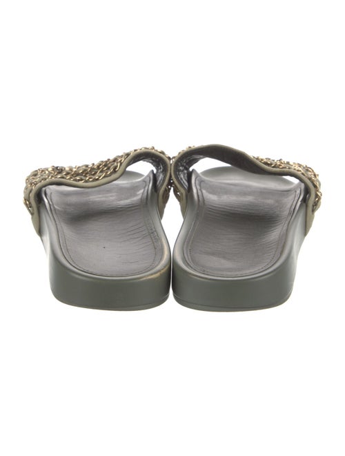 Chanel Interlocking CC Logo Canvas Slides