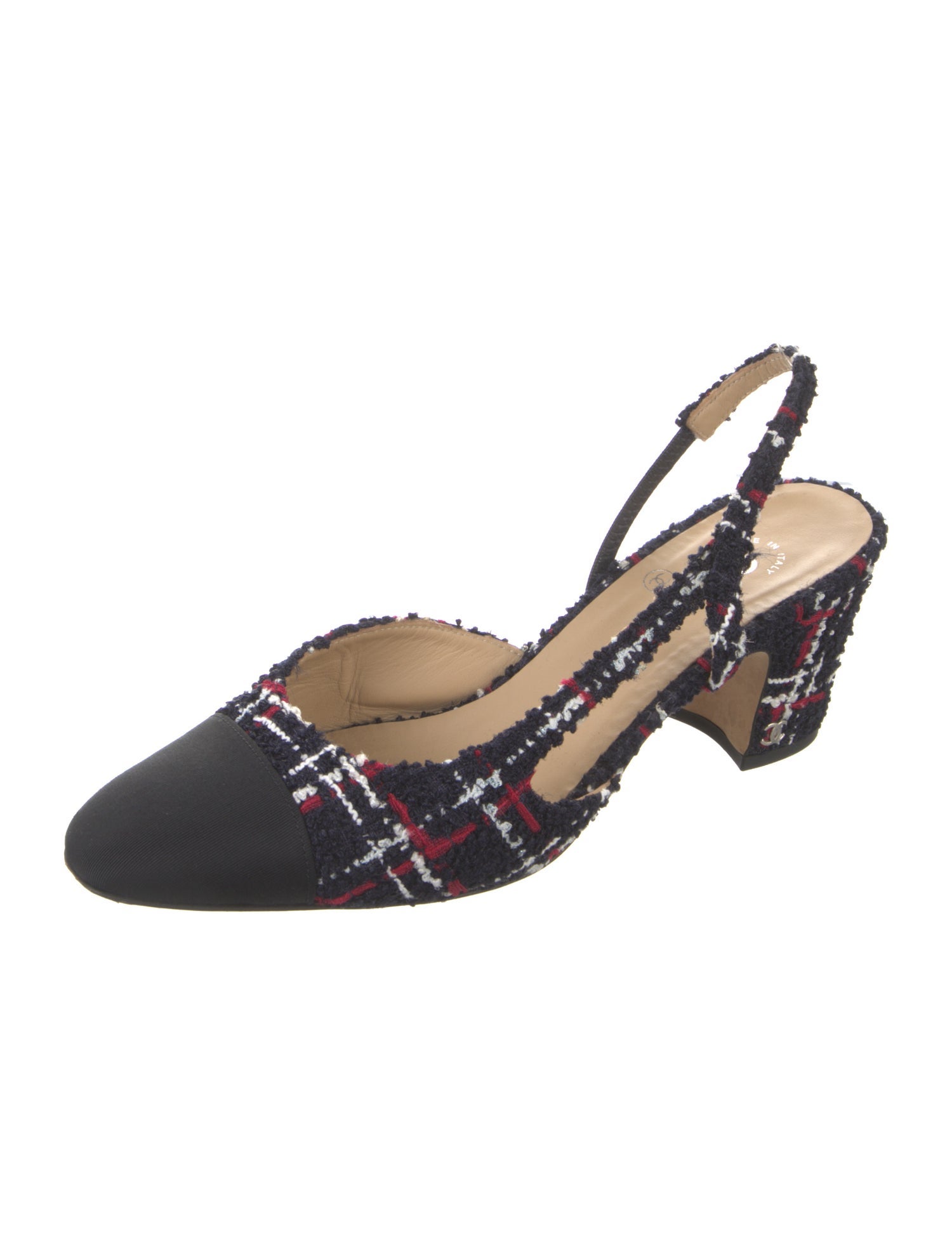 Chanel 2020 Interlocking CC Logo Slingback Pumps