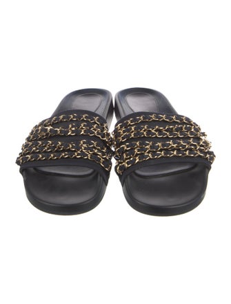 Chanel 2017 Interlocking CC Logo Slides