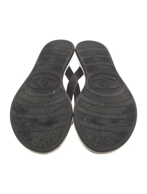 Chanel 2015 Interlocking CC Logo Flip Flops