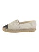Chanel Interlocking CC Logo Canvas Espadrilles