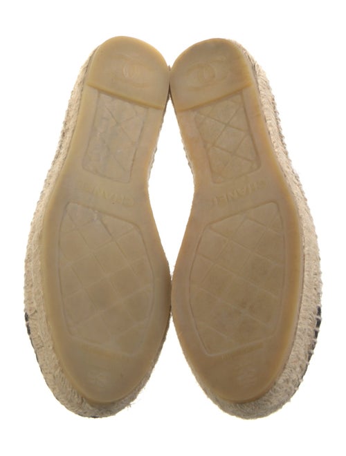 Chanel Interlocking CC Logo Canvas Espadrilles