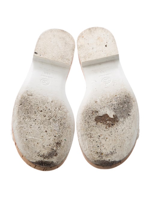 Chanel 2021 Chain-Link Accent Slides