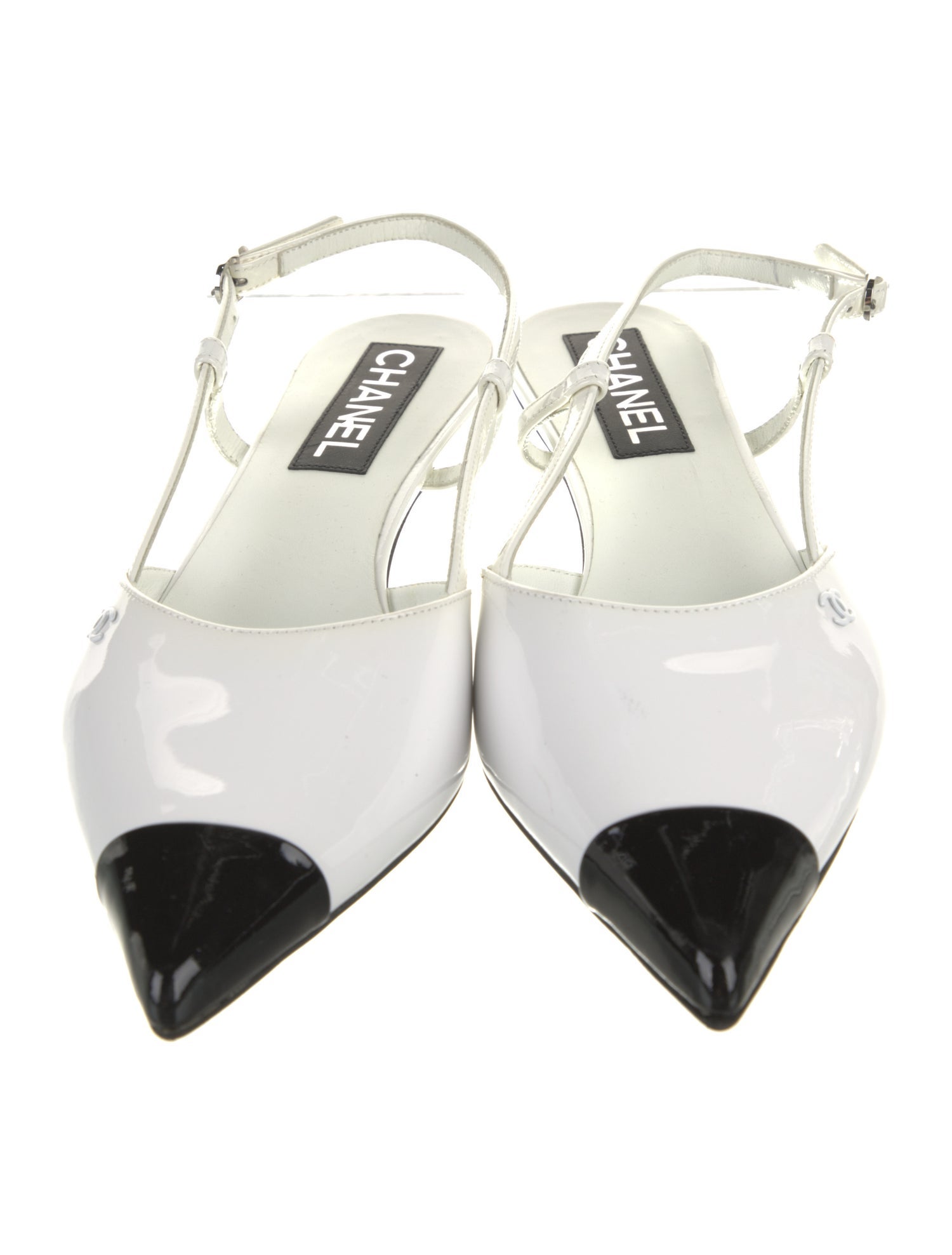 Chanel 2022 Interlocking CC Logo Slingback Pumps