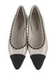 Chanel Interlocking CC Logo Leather Ballet Flats