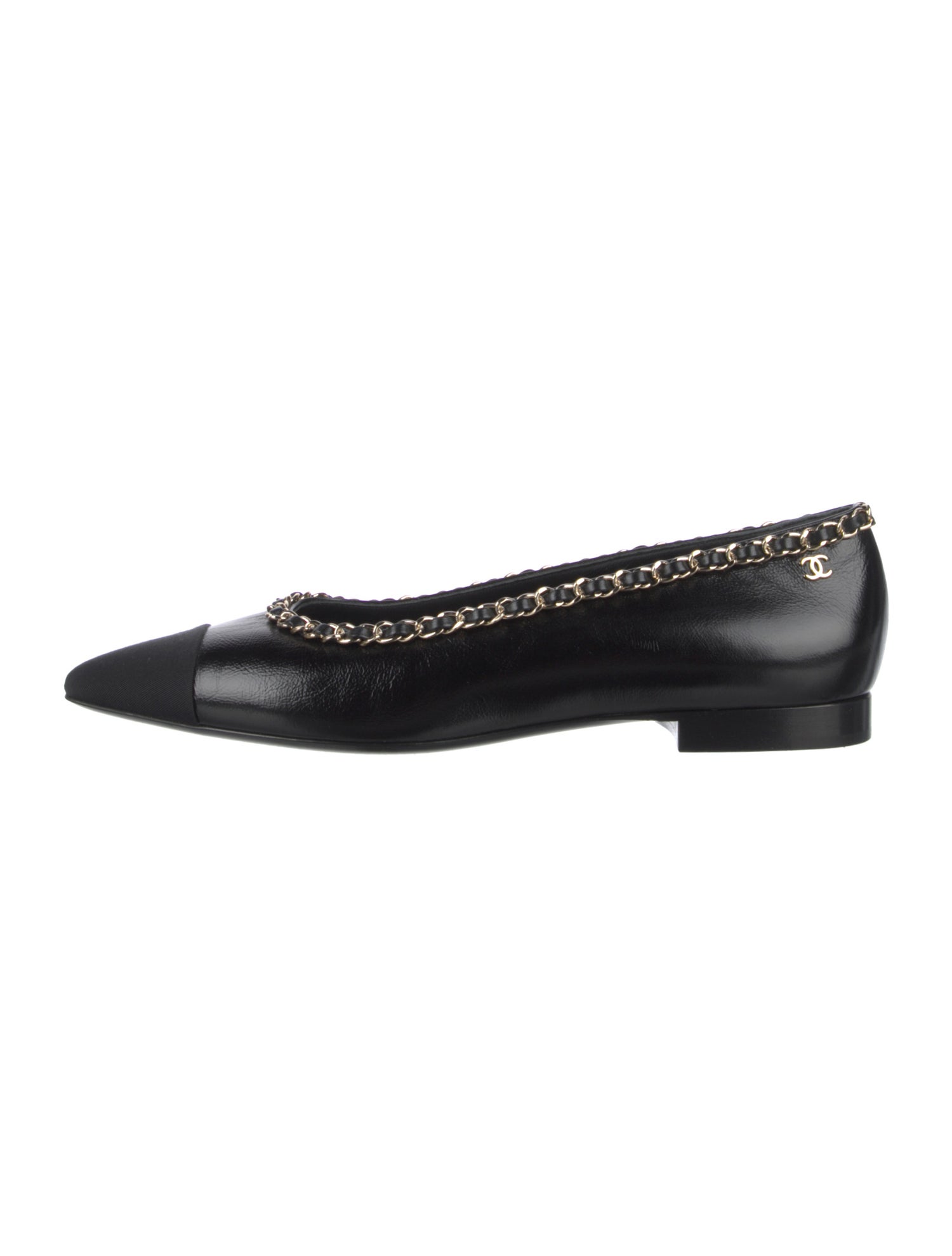 Chanel 2020 Interlocking CC Logo Ballet Flats