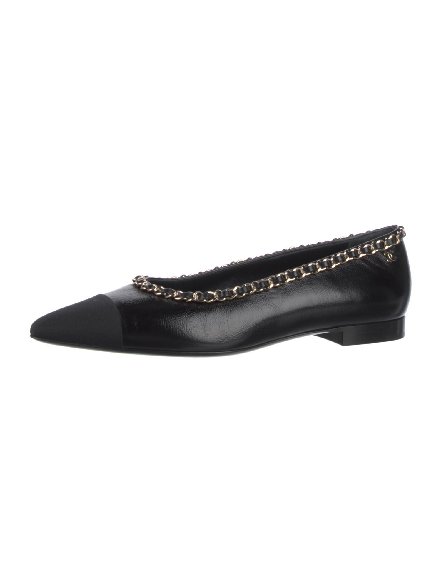 Chanel 2020 Interlocking CC Logo Ballet Flats