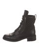Chanel 2017-2018 Interlocking CC Logo Combat Boots
