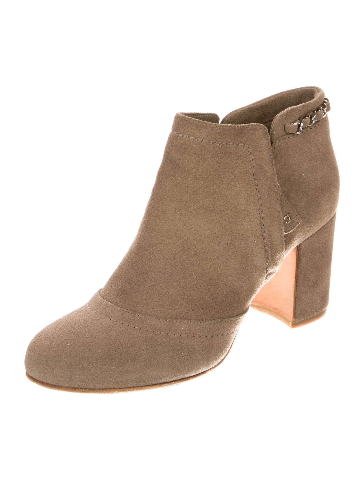 Chanel 2014 Interlocking CC Logo Boots