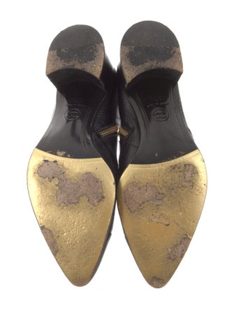 Chanel Interlocking CC Logo Leather Boots